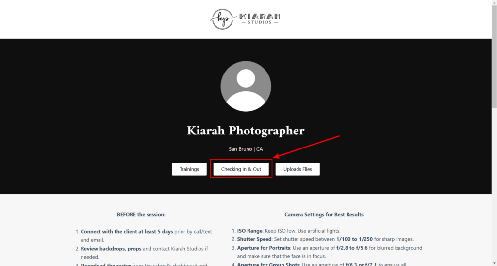 Kiarah Photographer San Bruno Ca Photographer Dashboard – Kiarah Studios 01 24 2025 02 43 Pm